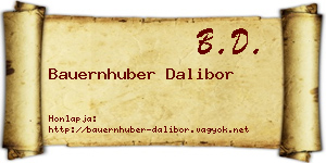 Bauernhuber Dalibor névjegykártya